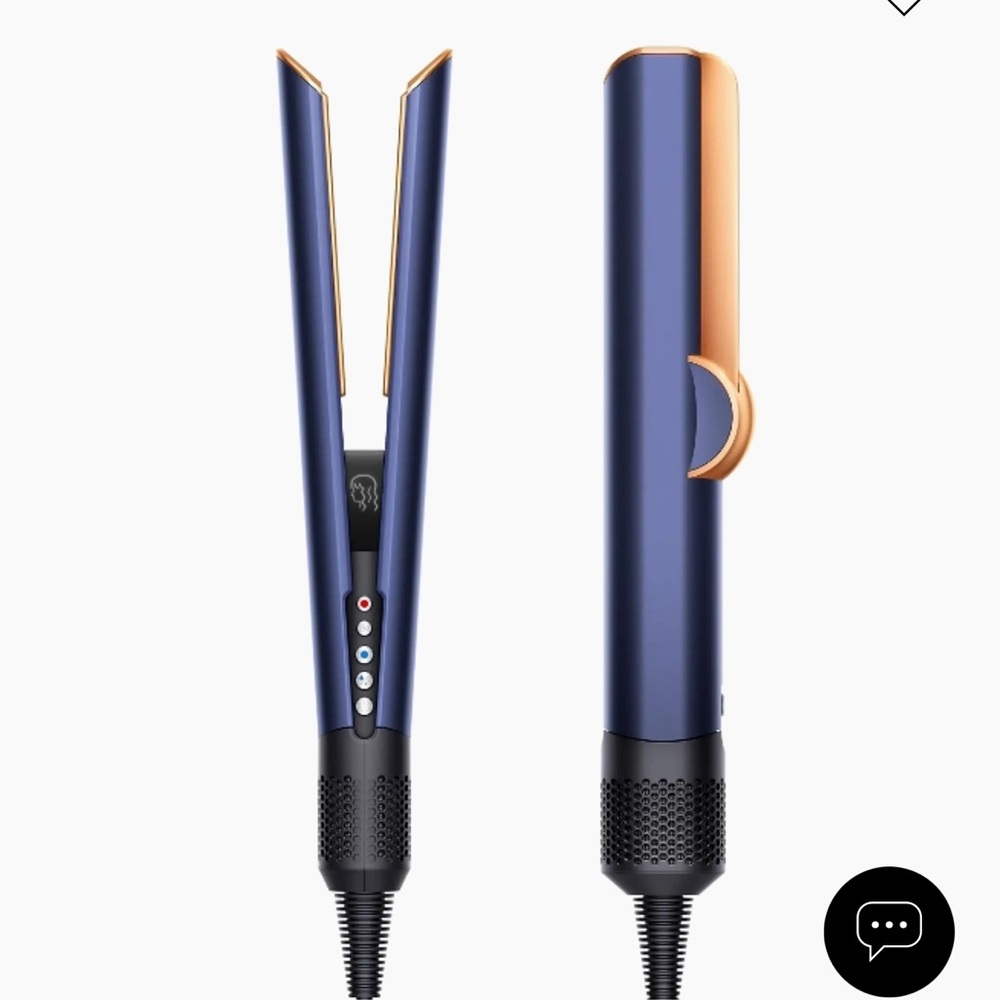 Blue and Gold Hair Straightener